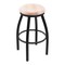 Holland Bar Stool Co 30" Swivel Bar Stool, Black Wrinkle, Nat Maple Seat 80230BWNatMpl - alternate 1